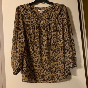 CJ Banks 2X Animal Print Blouse